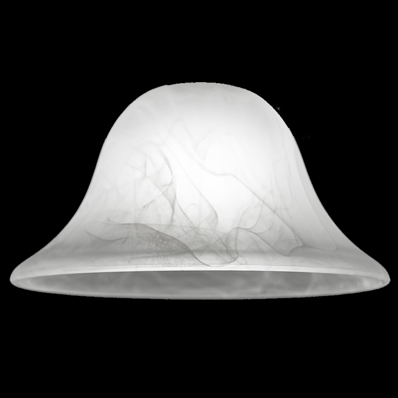 7789 Faux Alabaster Bell Shade 7 1 2, Alabaster Glass Bell Lamp Shade