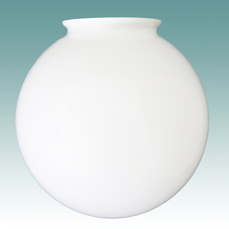 8404 White Glass Globe 3 1 4 X 6, 6 Inch Fitter Glass Lamp Shades